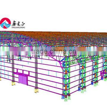 large span steel arch warehouse