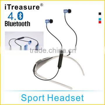 In-Ear Sports Neckband Waterproof Bluetooth Headphone, Sport Stereo Noise-Cancelling Bluetooth Earbud