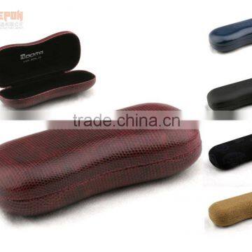 T709 metal optical eyewear cases with PU leather coverd