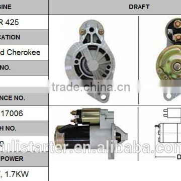 high performance 12V Jeep auto starter motor OEM M1T74281 for 95-98 Grand Cherokee Lester17006