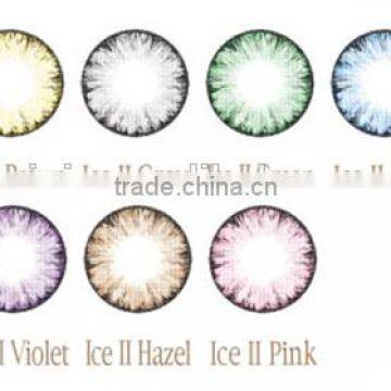 wholesale ice blue colored contact lens crystal soft colored contact lens