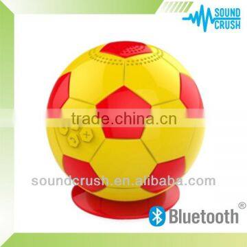 2014 Shenzhen Sound Crush newest promotional item best portable Football Bluetooth speaker handsfree car speakers