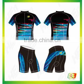 Customed Top-flight plain cycling wear design your own cycling jersey