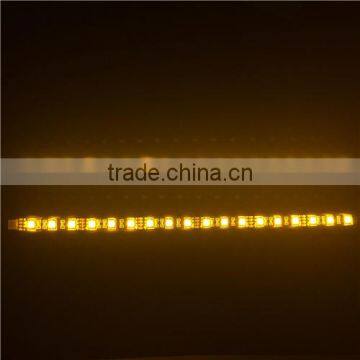 2 High Visibility LED Motorcycle Turn Signals Flexible Strip Blinker Directions