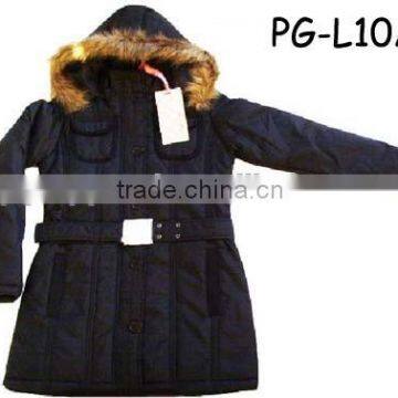 lady's Long Padded Windproof Jackets