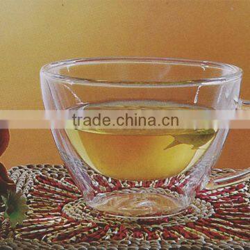 Double Wall Cappuccino Glass Cup