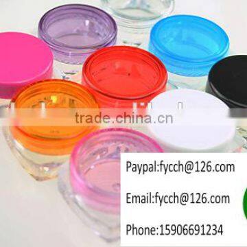 5g Plastic jar container with plastic lid cap