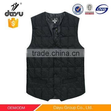 Cheap sleeveless man duck down vest jacket