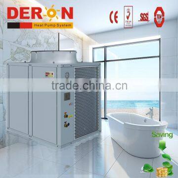 guangzhou deron air source domestic heat pump hot water heater for house heating cooling and hot water boiler