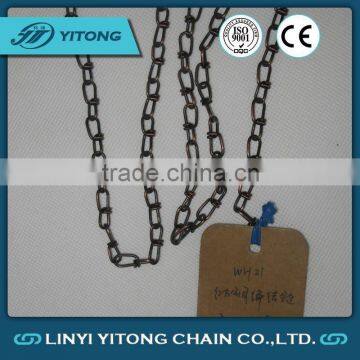 Din5686 Knotted Galvanized Double Loop Link Chain