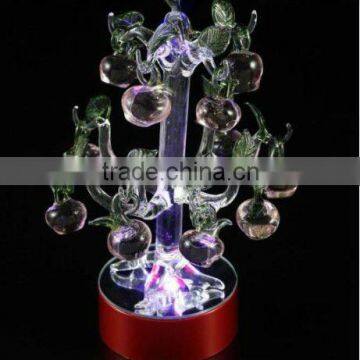 man-made crystal plant with light base for wedding decorations(R-0924