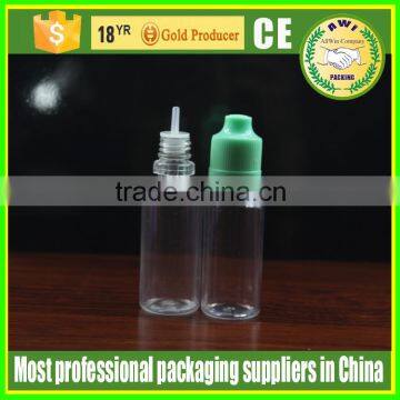 small colored PET dropper bottle with childproof cap