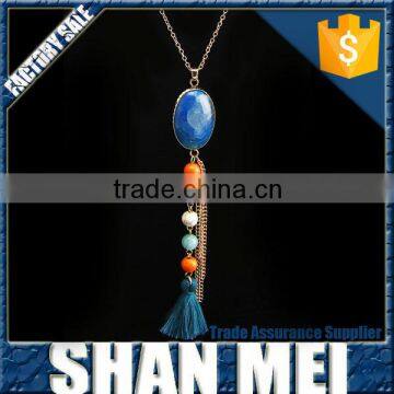 Women's Sweater Accessories Brown Leather Tassel Necklaces photo-4