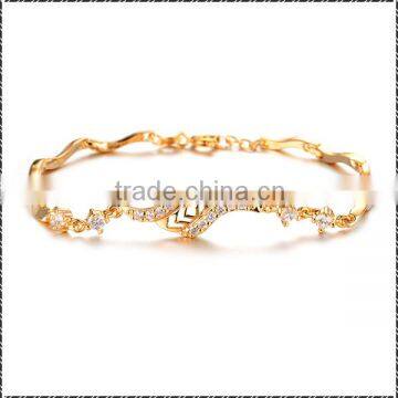 18K Gold New products women fashion bracelet gold jewelry