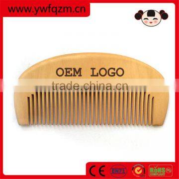 Top selling OEM logo wooden hair beard comb