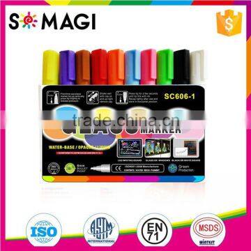 fantastic Bullet And Chisel Nib and Dry-Erase & Wet-Erase highlighter pen with rich Colors