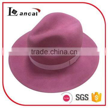 new fashion custom 100% wool pink felt hat