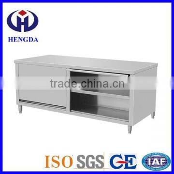 Stainless steel restaurant kitchen storage cabinet