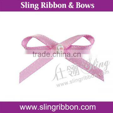 Low MOQ Handmade Ribbon Flower Small Satin Lingerie Bows