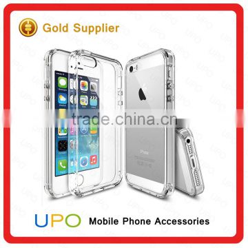 [UPO] High Quality Ultra Thin Slim Clear Anti-scratch Acrylic PC+ TPU Mobile Back Cover Case for iPhone se