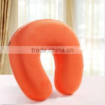 HOT Orange Memory Foam Neck U-Shape Headrest Pillow Car Air Flight Travel Pillow