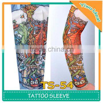 Woman Mesh Fabric Long Cool Arm Sleeve Tattoos