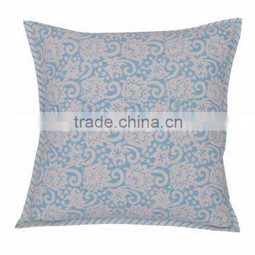 Indian Cotton Hand Block Print Cushion Cover Cotton Ethnic Pillows Boho Decorative Vintage Shams Throw