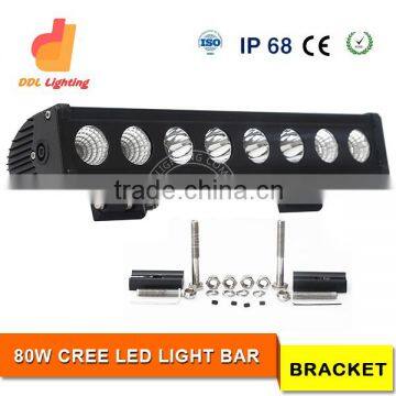 waterproof ddl 80w High Intensity car led bar light for truck light bar with wholesale price