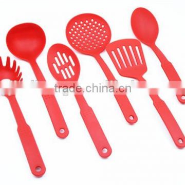 Wholesale red 6pcs plastic kitchen accessory set