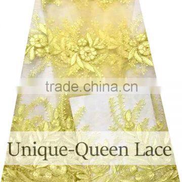 2016 High Quality French Tulle Fabric Lace / African Tulle Lace Fabrics for Party/african Lace Fabrics Tulle photo-4