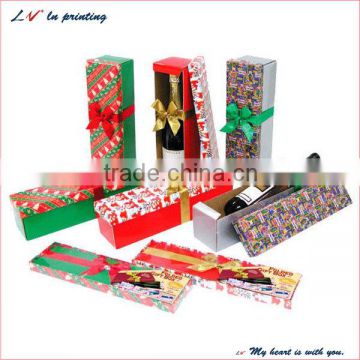 hot sale christmas wine gift packaging box made in shanghai