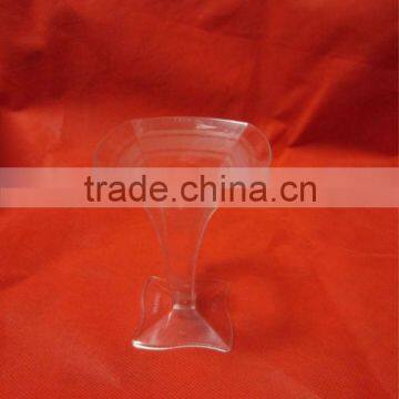 high quality new design flouncing plastic wine glass injection mould