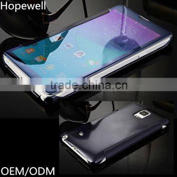 Newest products ultra-thin electroplating soft tpu cellphone case mirror For samsung Note 4