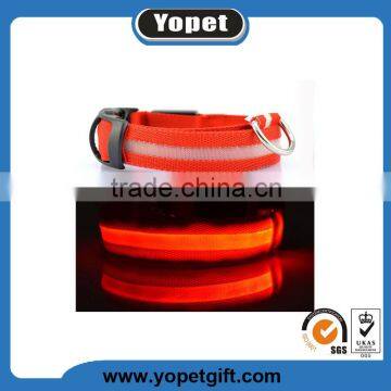 Nylon Webbing Decorative Elastic LED Dog Collar LED Dog Collar
