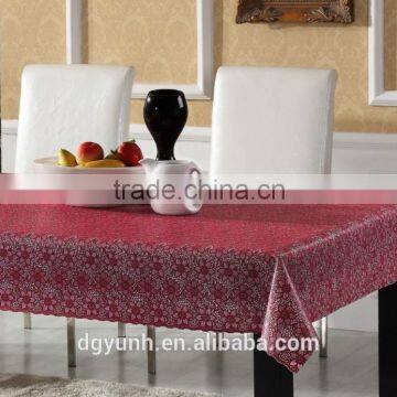 2015 Newest Printede Embroidered Tablecloth with straight edge