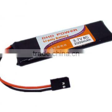 CNDHD 3.7V 8C 2000MAH Li-poly Battery for WFT07 remote control battery electric control