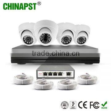 China Good Quality Bottom Price P2P 720P POE 1.0MP 4CH IP Camera Kit PST-IPK04A