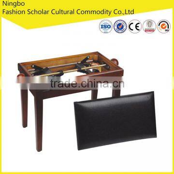 wooden adjustable piano bench cushion