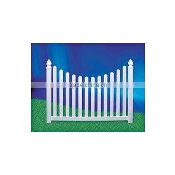 SCALLOPED PICKET PVC FENCE