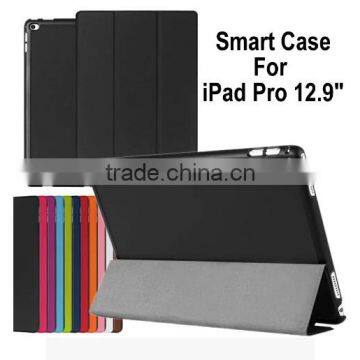 New Ultra Silm Flip Case for iPad pro Magnetic Leather Smart Cover for iPad pro 12.9"