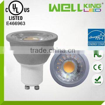 UL Energy star 7w 5w 4w 3w cob high power 6w gu10 led spotlight cool white