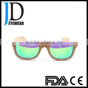 fashion 2016 green mirror TAC lenses wood sunglasses hong kong