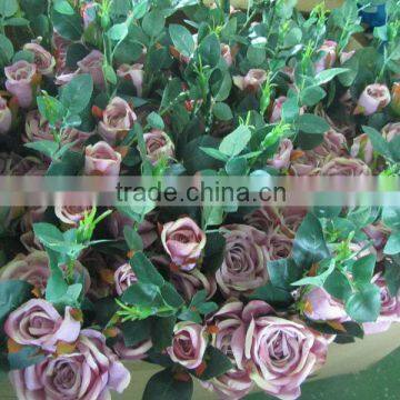 artificial rose spray 3heads SOFT TOUCH