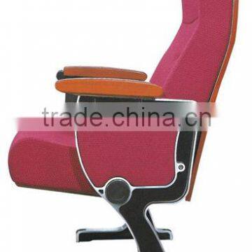 Push Back Theater chair /Wood Auditorium chair with write pad YA-02v