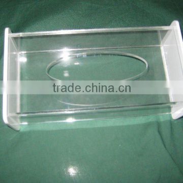 clear acrylic tissue holder display stand