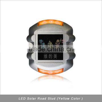 Hot Selling Aluminum Road Stud Light Yellow Flashing Solar Road Reflector photo-2
