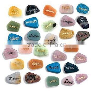 Engraved Semi-precious Gemstone