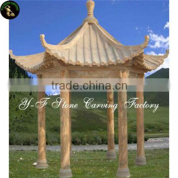 Hand carved eastern marble gazebo