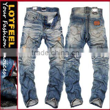 New design fashion vintage man denim jeans pent jeans wholesale direct factory wholesale jeans los angeles (LOTM183)