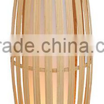 Home Decor Stand Floor Lamp Bamboo And Fabric Material Stand Lamps